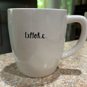 Explore.  Rae Dunn coffee mug